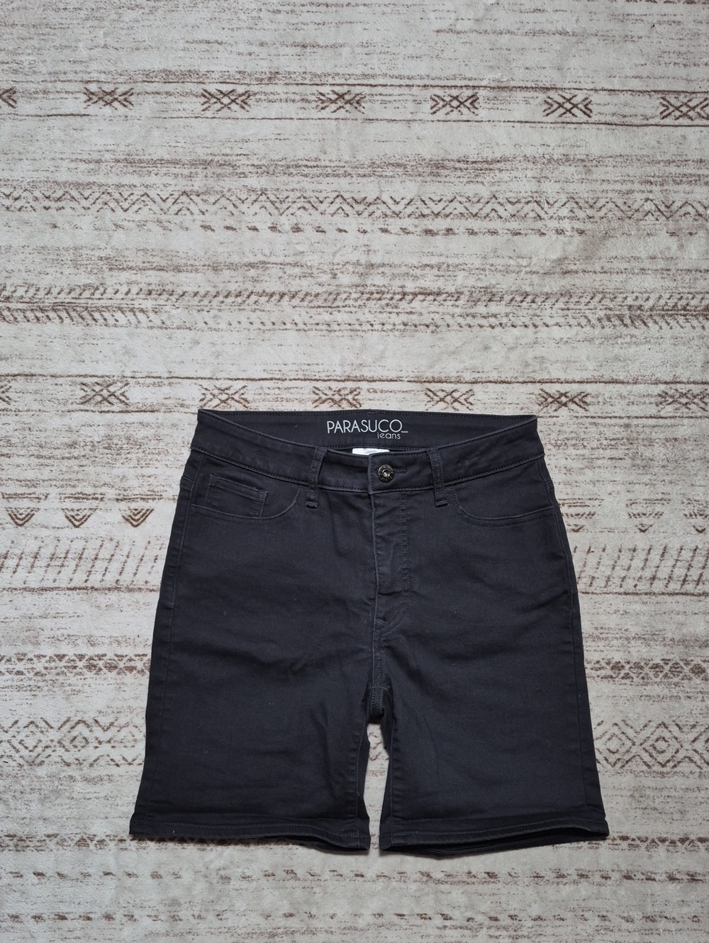 Parasuco Black Women's Bermuda Shorts with Stretch Waistband